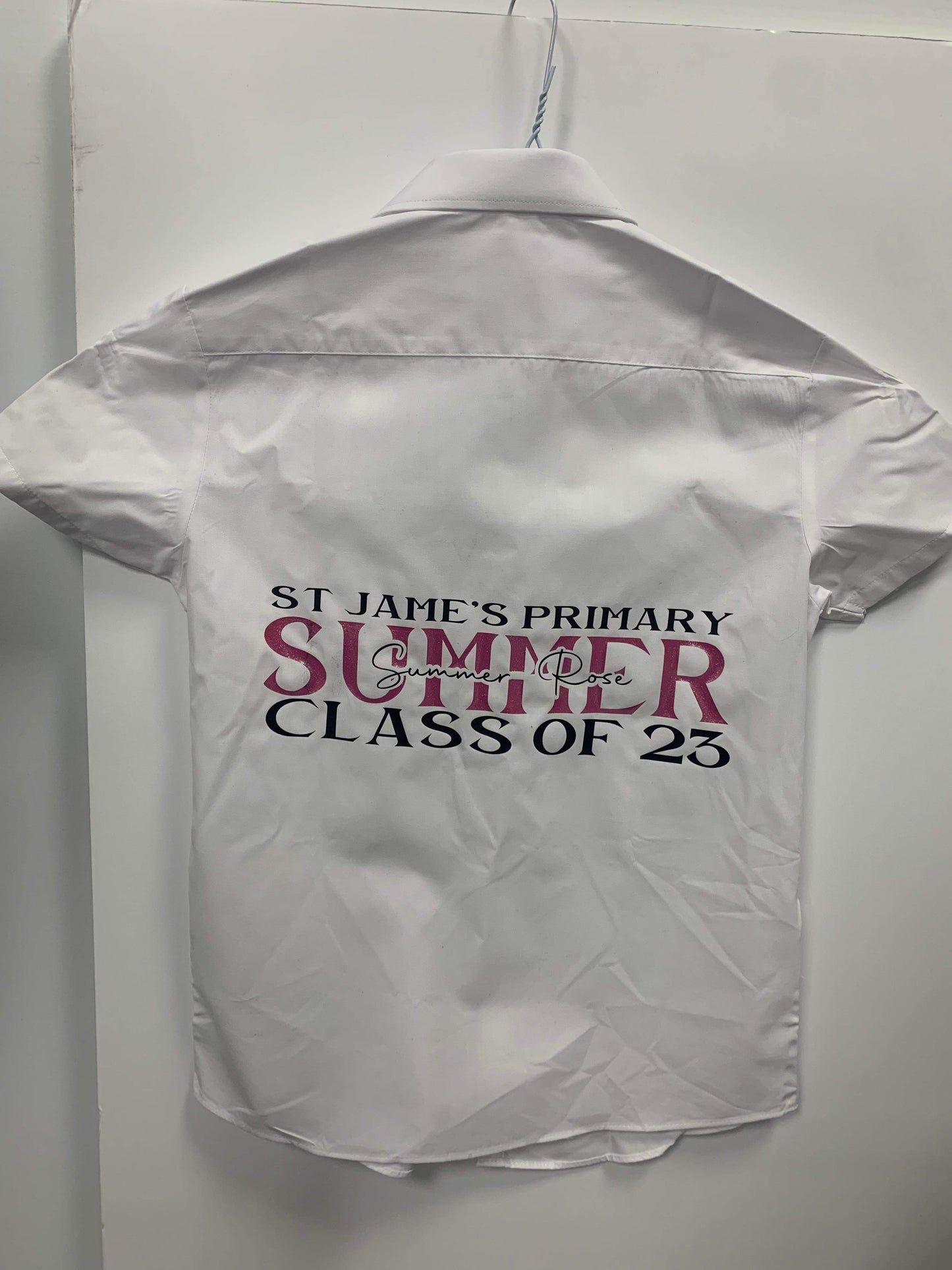 Personalised leavers school shirt