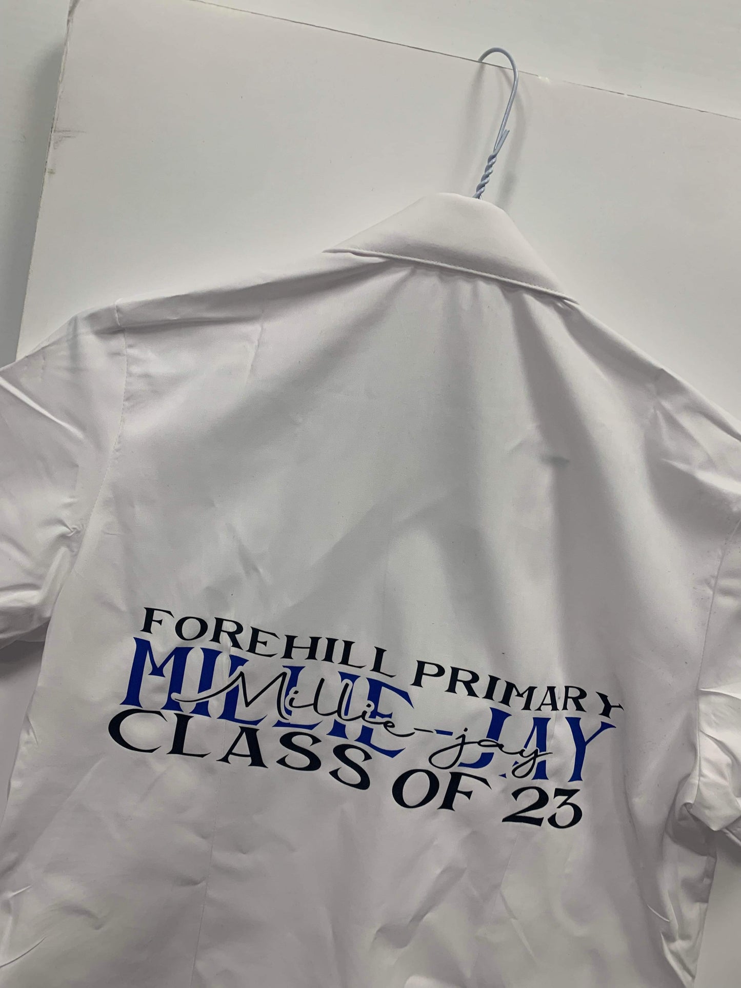 Personalised leavers school shirt