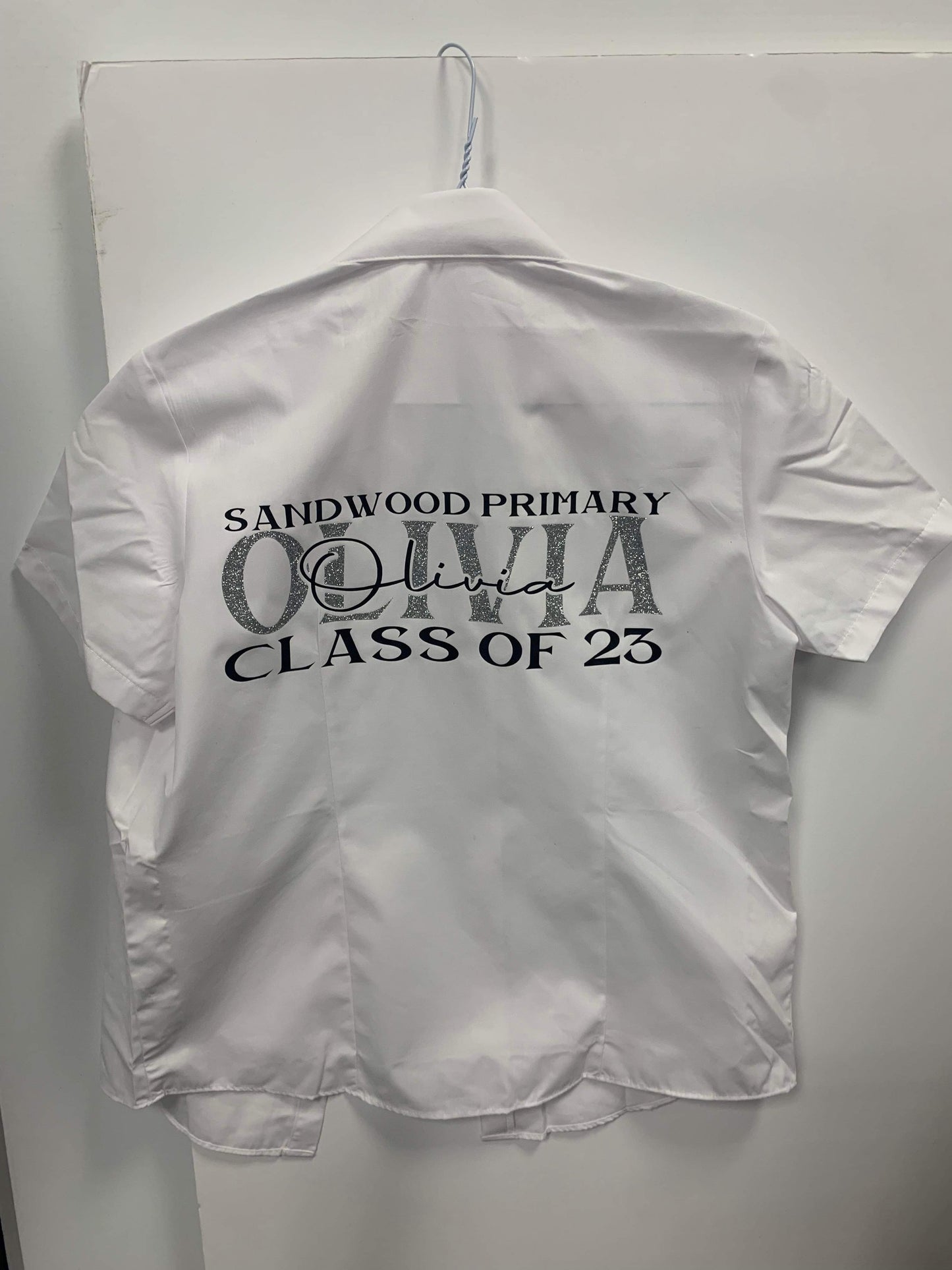 Personalised leavers school shirt