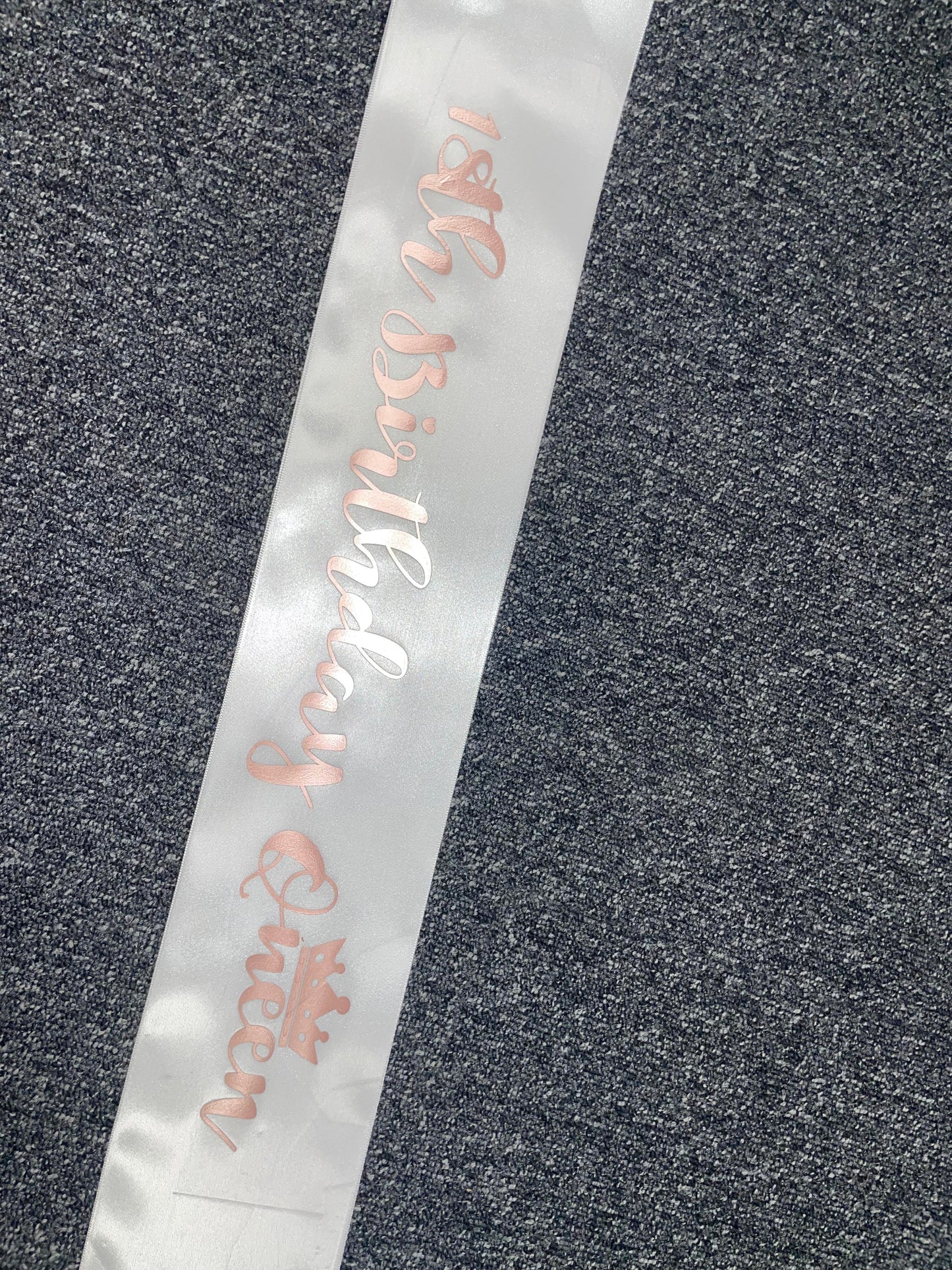 personalised sash