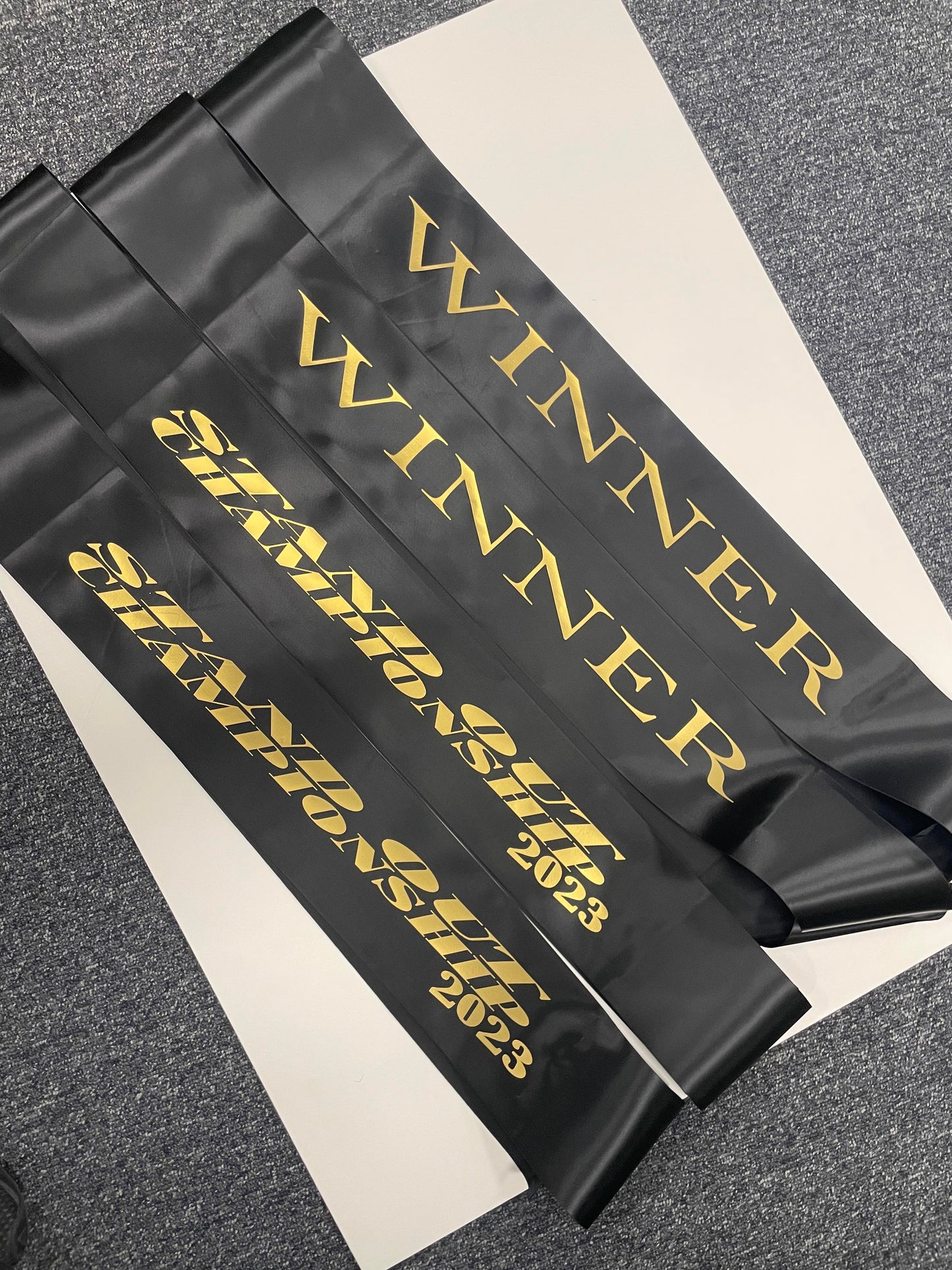 personalised sash