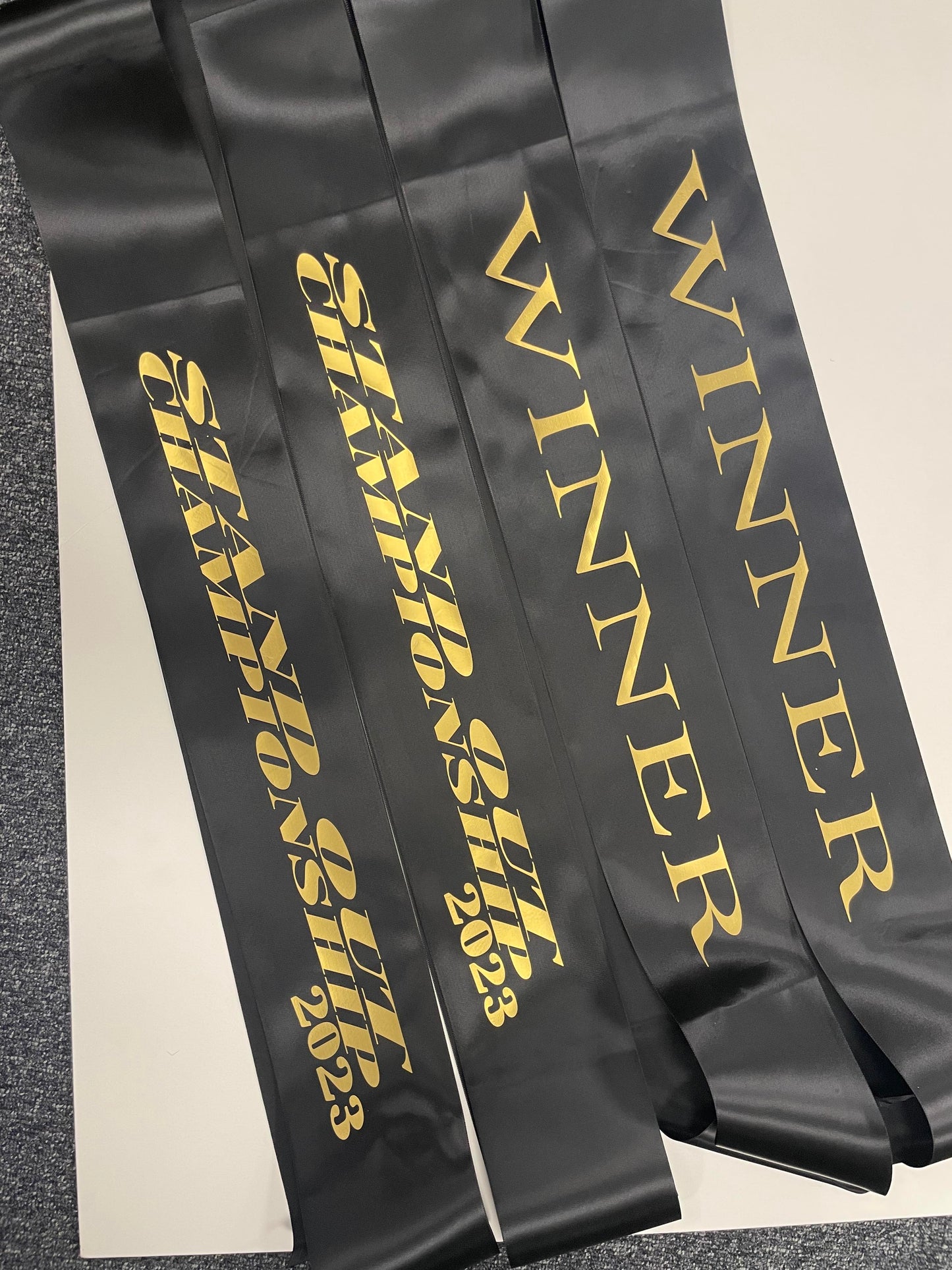 personalised sash