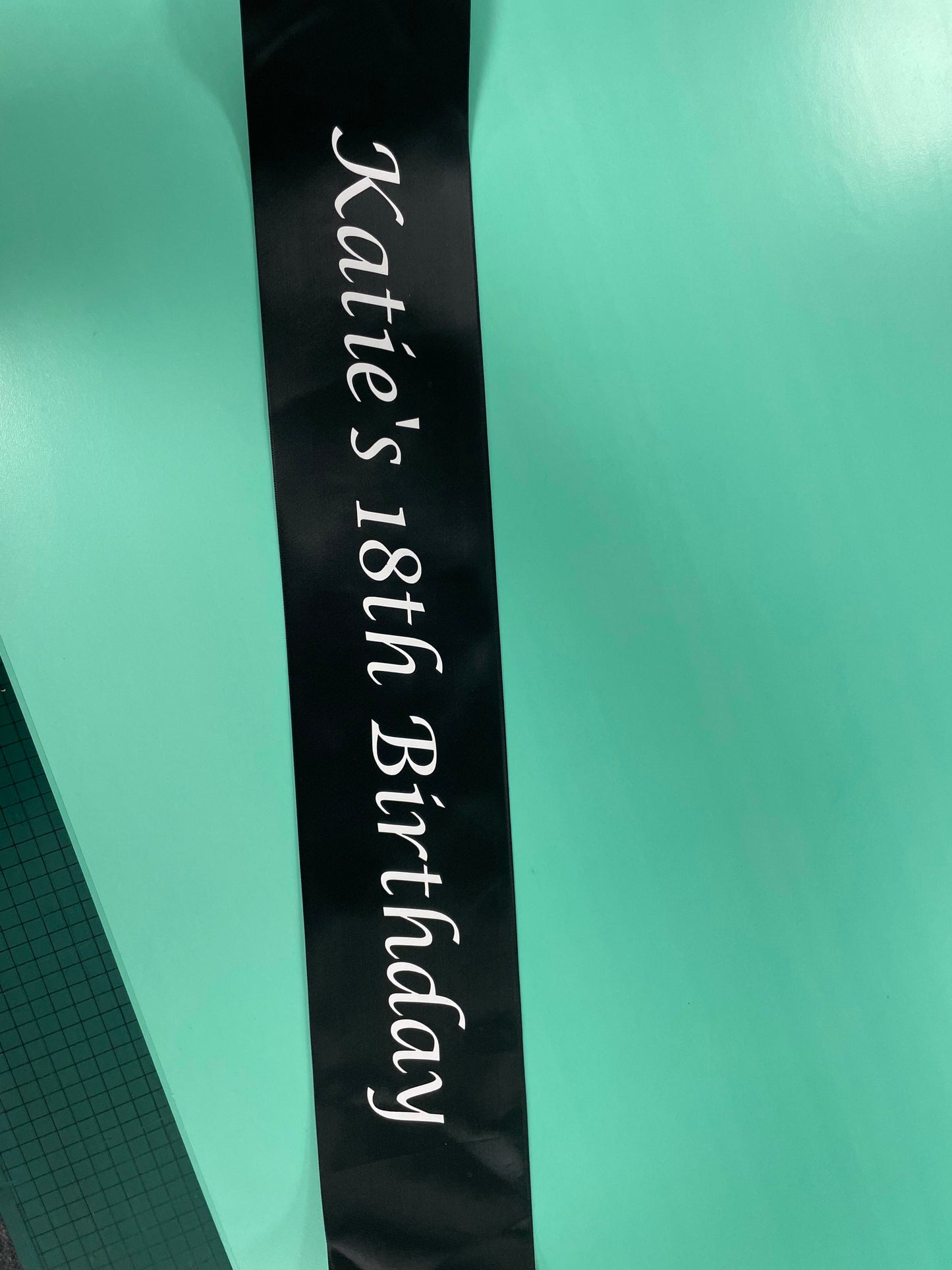 personalised sash