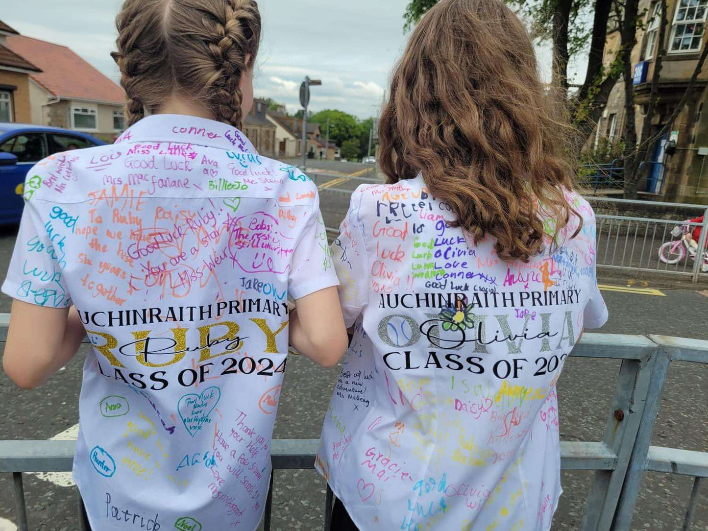 Personalised leavers school shirt