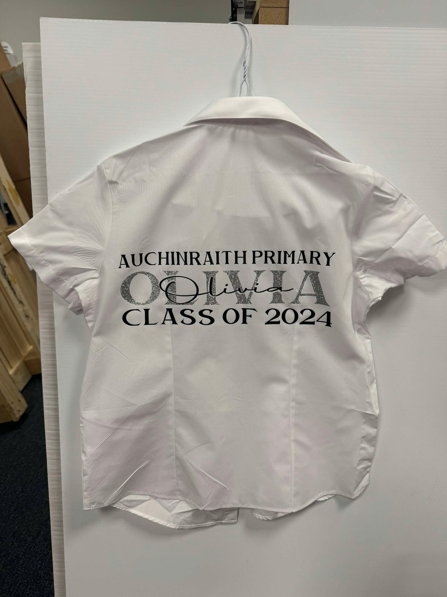 Personalised leavers school shirt