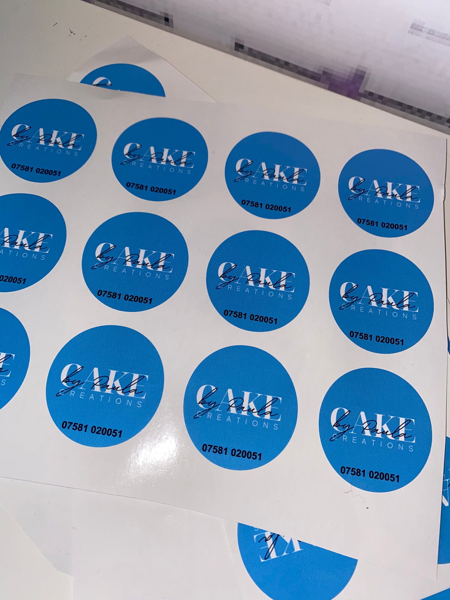 personalised glossy stickers