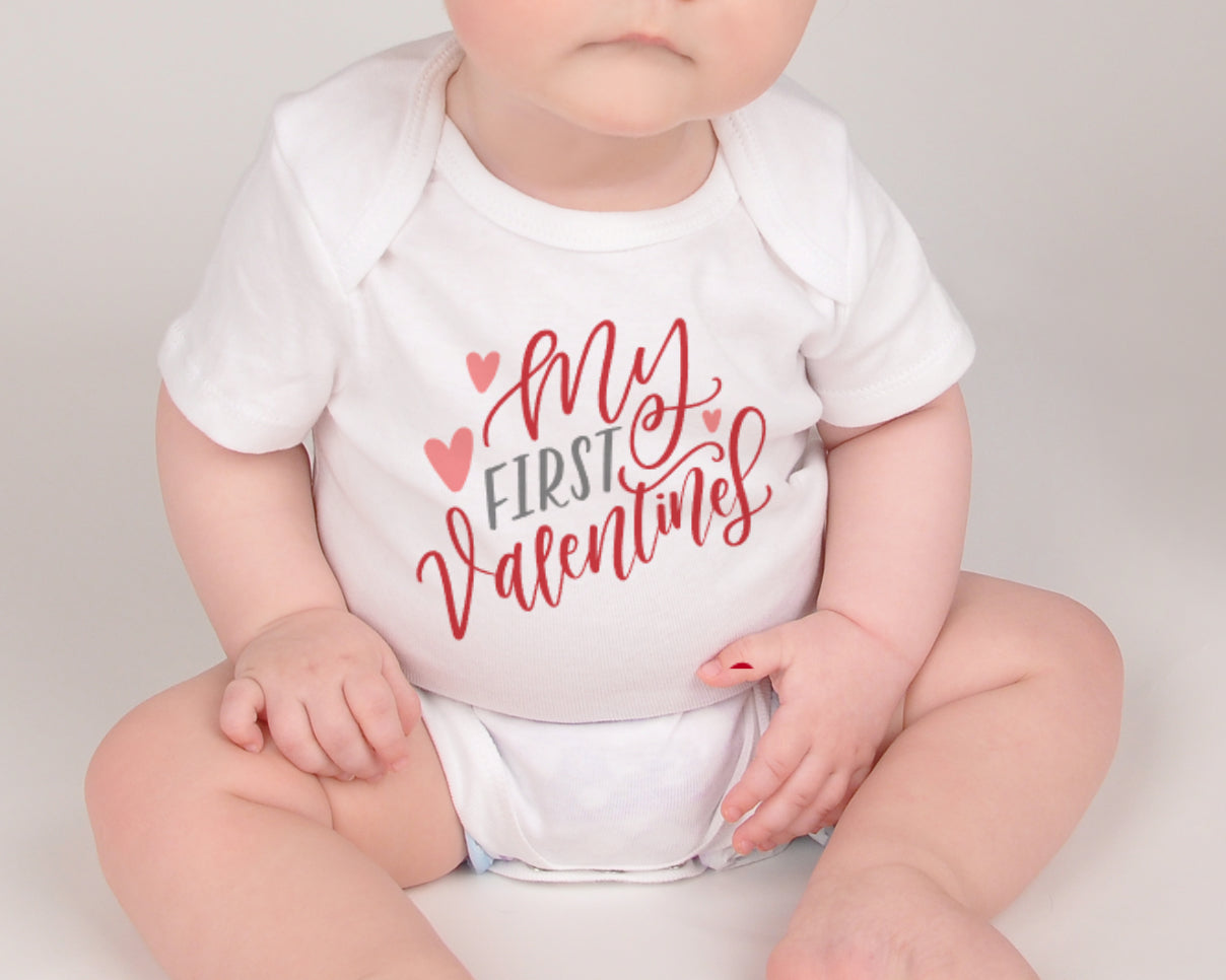 My first Valentines Day Baby Vest