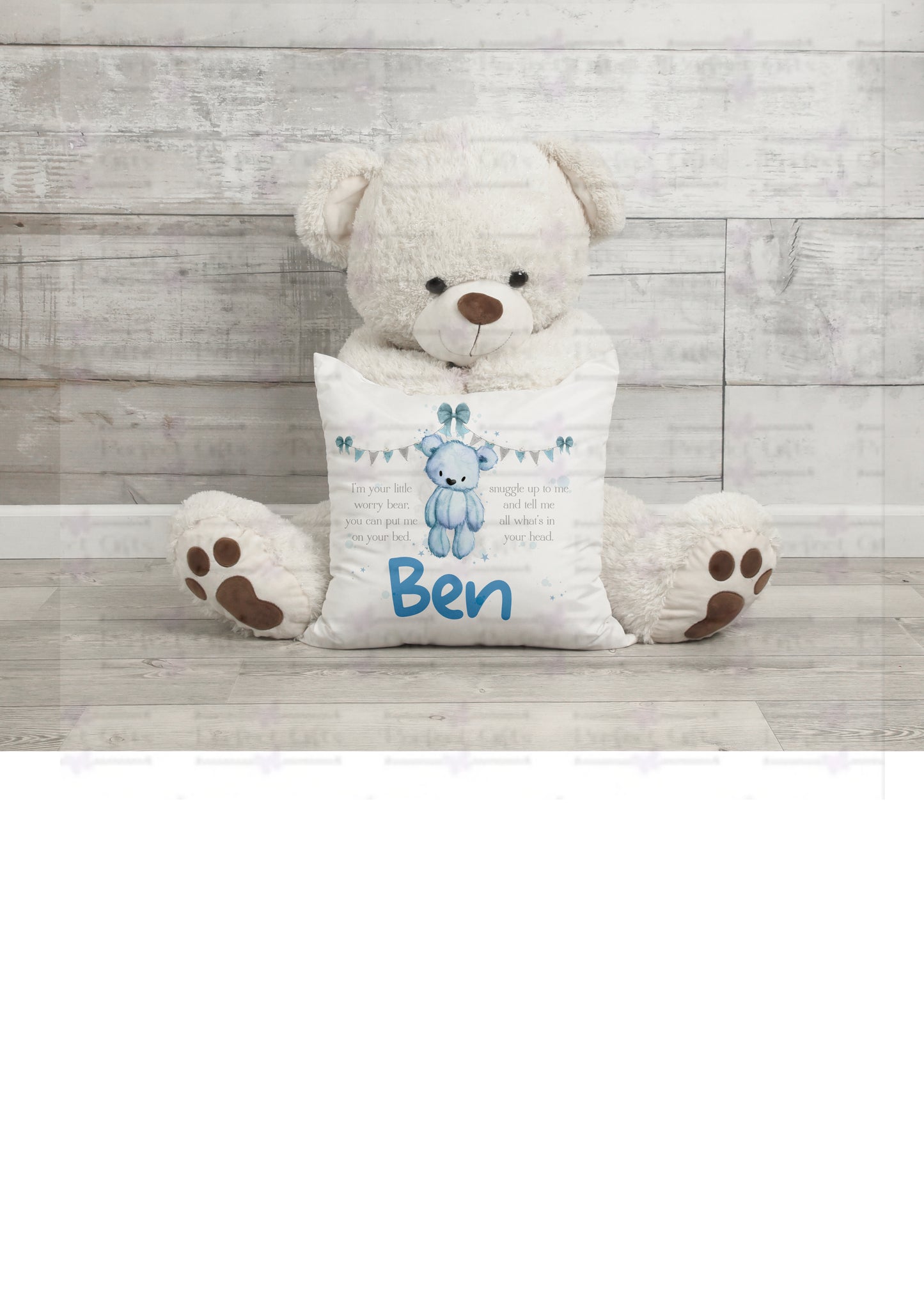 Teddy Bear Worry Cushion