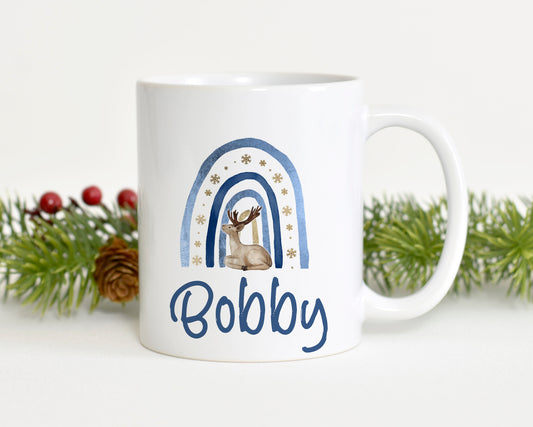 Personalised Reindeer mug