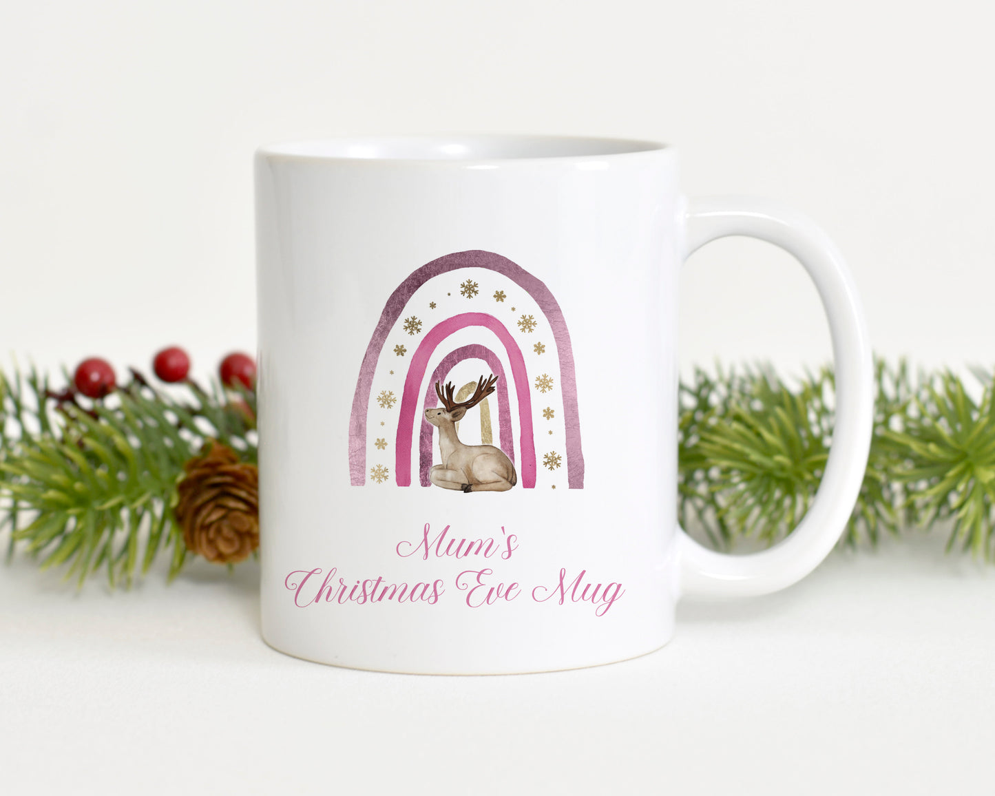 Personalised Reindeer mug