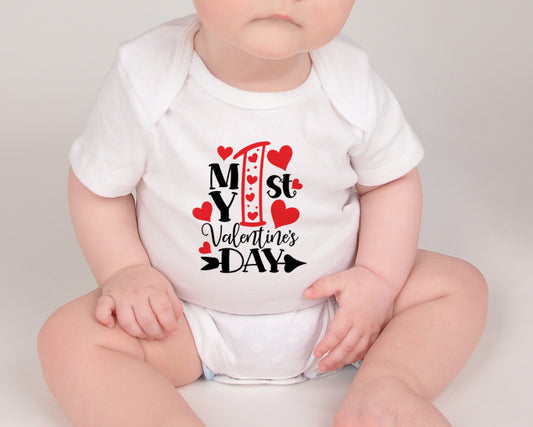 My first Valentines Day Baby Vest