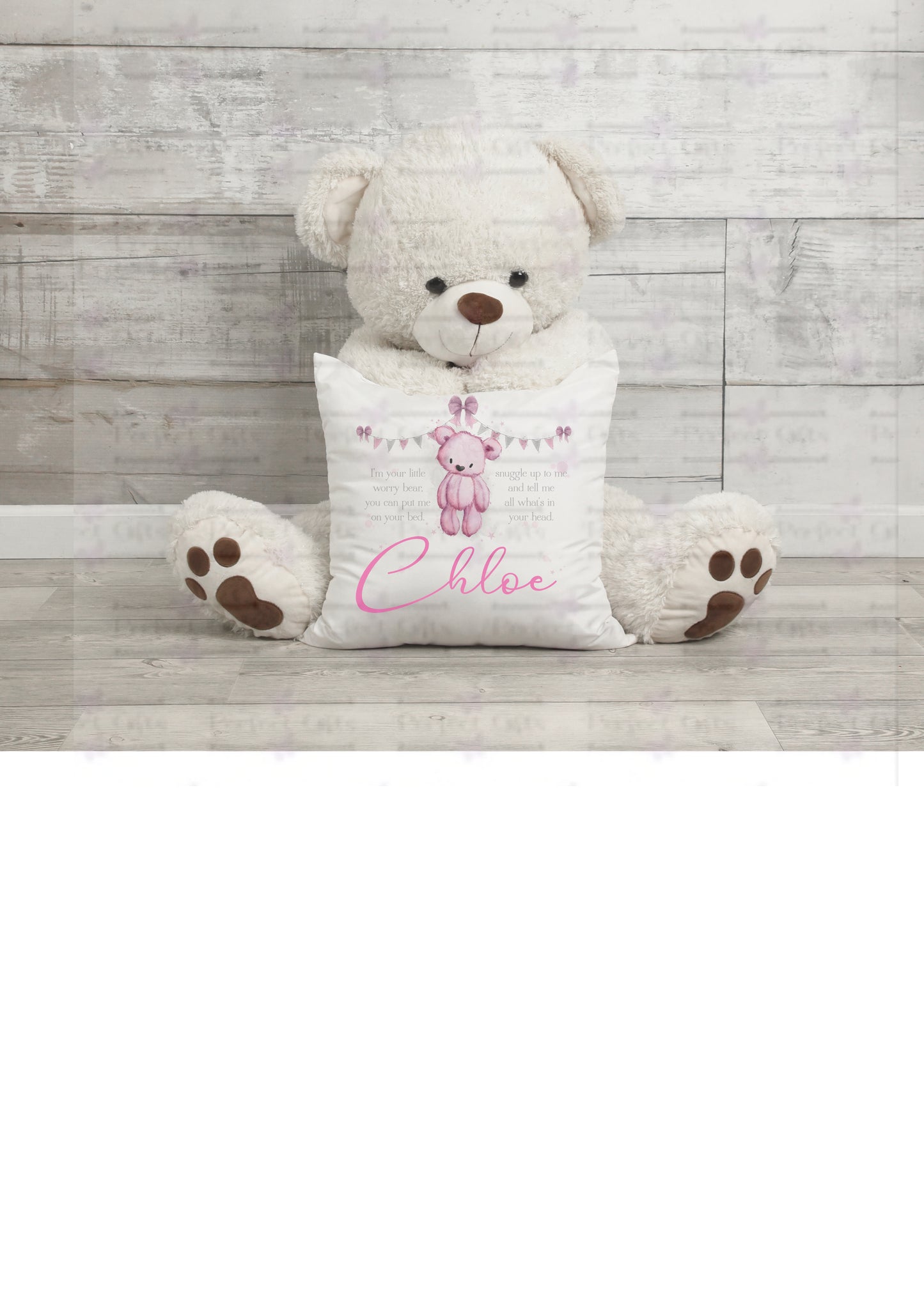 Teddy Bear Worry Cushion