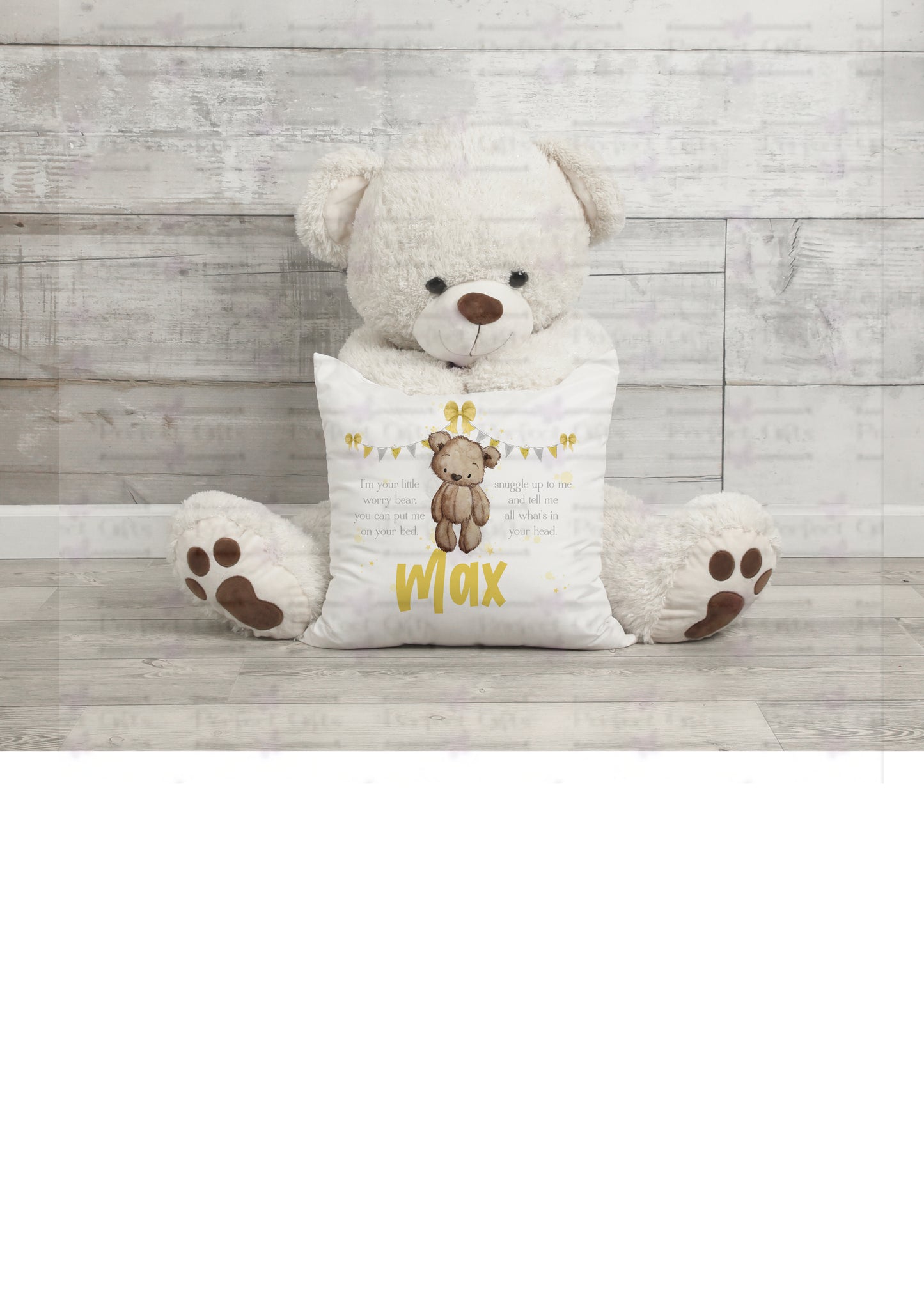 Teddy Bear Worry Cushion